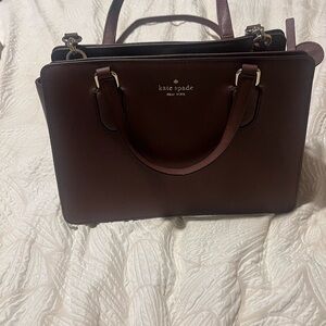 Kate Spade Deep Burgundy Tote